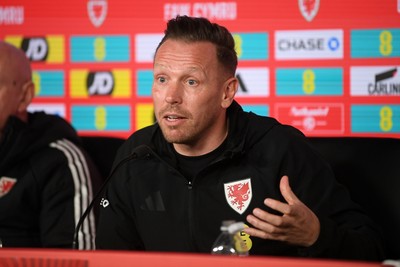 250326 - Wales Football Media Interviews - Wales Manager, Craig Bellamy speaks to the press ahead of tomorrow’s World Cup play-off match against Bosnia-Herzegovina