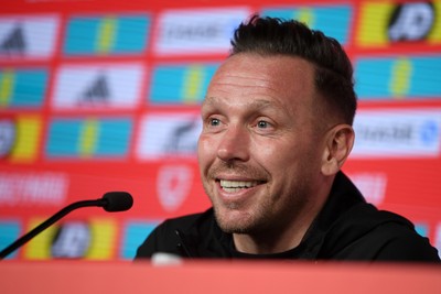 250326 - Wales Football Media Interviews - Wales Manager, Craig Bellamy speaks to the press ahead of tomorrow’s World Cup play-off match against Bosnia-Herzegovina