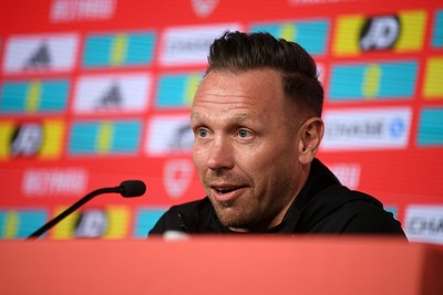 250326 - Wales Football Media Interviews - Wales Manager, Craig Bellamy speaks to the press ahead of tomorrow’s World Cup play-off match against Bosnia-Herzegovina
