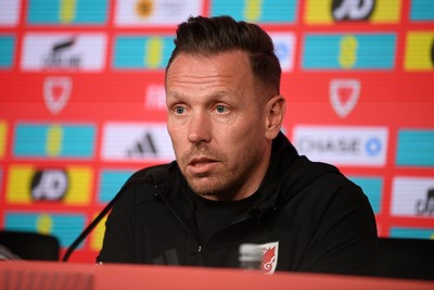 250326 - Wales Football Media Interviews - Wales Manager, Craig Bellamy speaks to the press ahead of tomorrow’s World Cup play-off match against Bosnia-Herzegovina