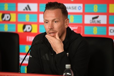 250326 - Wales Football Media Interviews - Wales Manager, Craig Bellamy speaks to the press ahead of tomorrow’s World Cup play-off match against Bosnia-Herzegovina