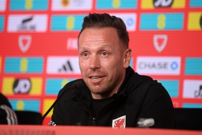 250326 - Wales Football Media Interviews - Wales Manager, Craig Bellamy speaks to the press ahead of tomorrow’s World Cup play-off match against Bosnia-Herzegovina