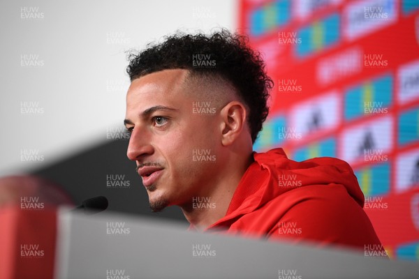250326 - Wales Football Media Interviews - Wales Captain, Ethan Ampadu speaks to the press ahead of tomorrow’s World Cup play-off match against Bosnia-Herzegovina