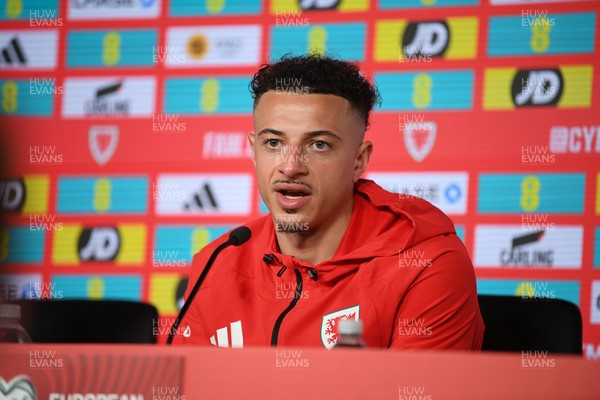 250326 - Wales Football Media Interviews - Wales Captain, Ethan Ampadu speaks to the press ahead of tomorrow’s World Cup play-off match against Bosnia-Herzegovina