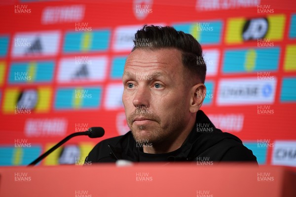 250326 - Wales Football Media Interviews - Wales Manager, Craig Bellamy speaks to the press ahead of tomorrow’s World Cup play-off match against Bosnia-Herzegovina