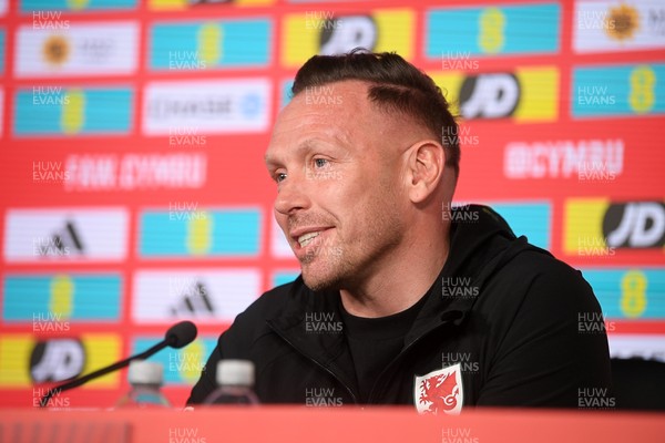 300326 - Wales Manager, Craig Bellamy speaks to the press ahead of the upcoming match against Northern Ireland