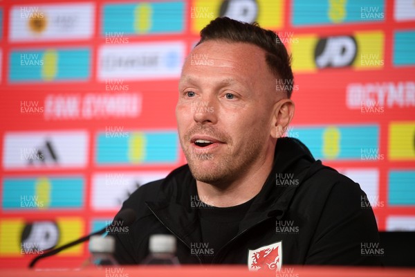 300326 - Wales Manager, Craig Bellamy speaks to the press ahead of the upcoming match against Northern Ireland