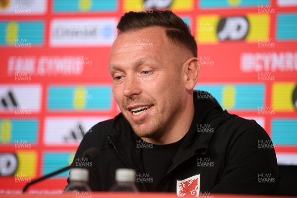 300326 - Wales Manager, Craig Bellamy speaks to the press ahead of the upcoming match against Northern Ireland