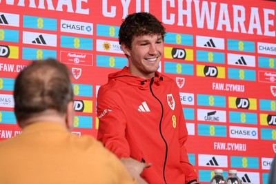 300526 - Wales Football Media Interviews - Lewis Koumas speaks to the press ahead of his sides upcoming Friendly match against Ghana