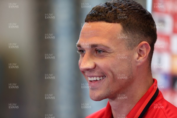 300817 - Wales Football Media Interviews - James Chester talks to the press