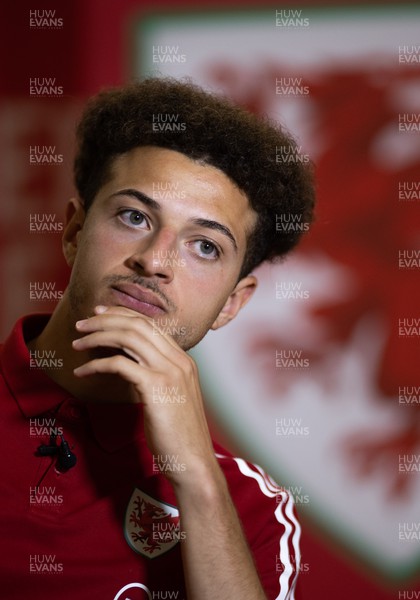 020622 - Wales Football Media Session - Wales’ Ethan Ampadu during a media session ahead of the World Cup Qualifier Play-off Final against Ukraine on the 5th June