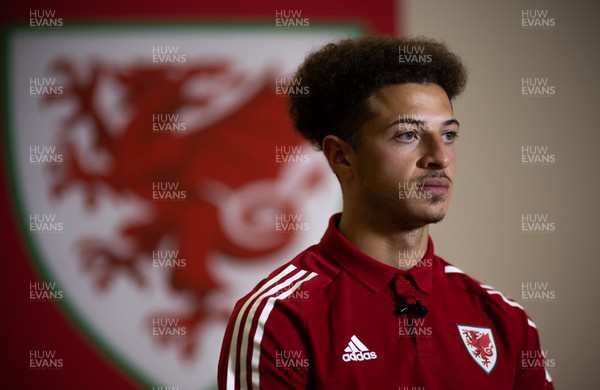 020622 - Wales Football Media Session - Wales’ Ethan Ampadu during a media session ahead of the World Cup Qualifier Play-off Final against Ukraine on the 5th June