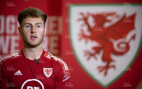 020622 - Wales Football Media Session - Wales’ Joe Rodon during a media session ahead of the World Cup Qualifier Play-off Final against Ukraine on the 5th June