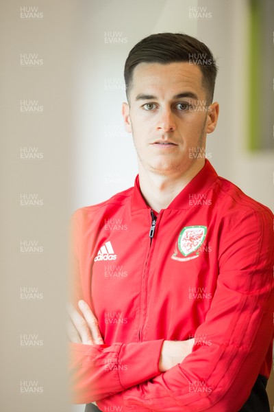 020919 - Wales Football Media Session - Wales' Tom Lawrence during media session
