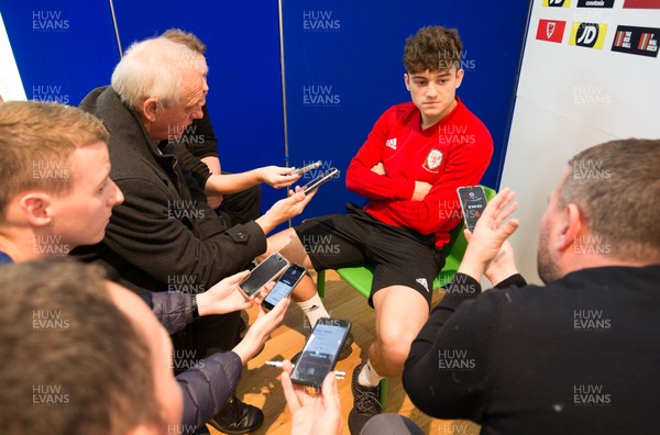 071019 - Wales Football Media Session - Wales' Dan James talks to the media during Wales media session ahead of the Euro qualifying match against Slovakia