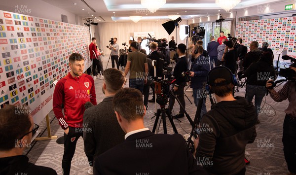141122 - Wales Football Media Interviews - Ben Davies of Wales during a media interview session ahead of the Wales team departure for the FIFA World Cup in Qatar