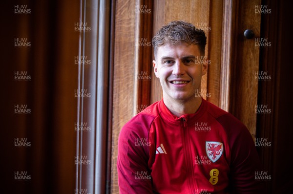 141122 - Wales Football Media Interviews - Joe Rodon of Wales during a media interview session ahead of the Wales team departure for the FIFA World Cup in Qatar