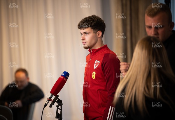 141122 - Wales Football Media Interviews - Neco Williams of Wales during a media interview session ahead of the Wales team departure for the FIFA World Cup in Qatar
