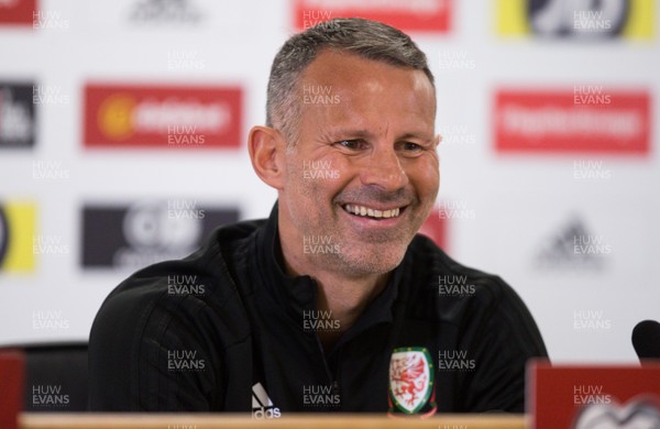 050919 - Wales football press conference, Cardiff City Stadium - Wales' manager Ryan Giggs during press conference ahead of their Euro Qualifying match against Azerbaijan