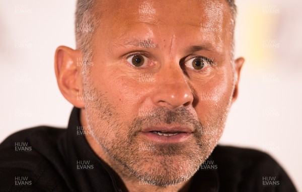 080919 - Wales Football Press Conference - Wales manager Ryan Giggs during press conference ahead of the International Friendly against Belarus