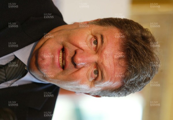 250206Wales Soccer press conference - Wales soccer manger John Toshack at press conference to announce the team to play Paraguay  