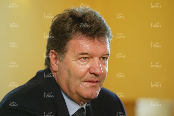 250206Wales Soccer press conference - Wales soccer manger John Toshack at press conference to announce the team to play Paraguay  