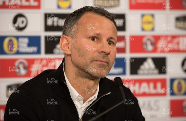 150318 - Wales Football Squad Announcement - Wales football manager Ryan Giggs announces his squad for the forthcoming China Cup tournament