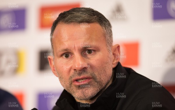 181119 - Wales Football Press Conference - Wales manager Ryan Giggs speaks to the media during press conference ahead of the Euro 2020 Qualifier against Hungary