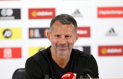 050918 - Wales Football Press Conference - Wales Manager Ryan Giggs talks to the press