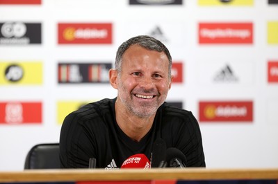 050918 - Wales Football Press Conference - Wales Manager Ryan Giggs talks to the press