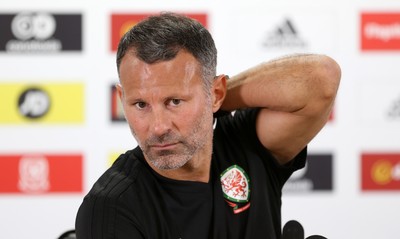 050918 - Wales Football Press Conference - Wales Manager Ryan Giggs talks to the press