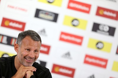 050918 - Wales Football Press Conference - Wales Manager Ryan Giggs talks to the press