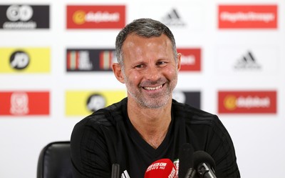 050918 - Wales Football Press Conference - Wales Manager Ryan Giggs talks to the press