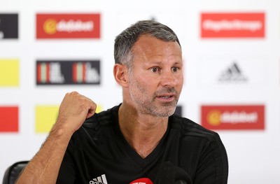 050918 - Wales Football Press Conference - Wales Manager Ryan Giggs talks to the press