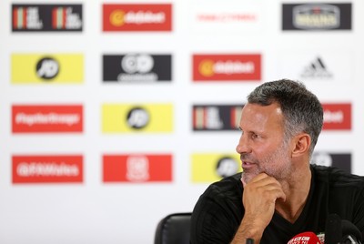 050918 - Wales Football Press Conference - Wales Manager Ryan Giggs talks to the press