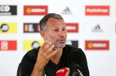 050918 - Wales Football Press Conference - Wales Manager Ryan Giggs talks to the press