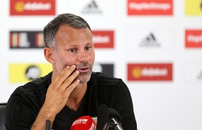 050918 - Wales Football Press Conference - Wales Manager Ryan Giggs talks to the press