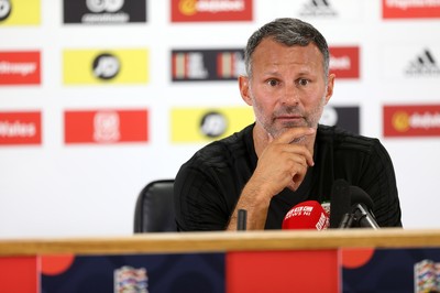 050918 - Wales Football Press Conference - Wales Manager Ryan Giggs talks to the press