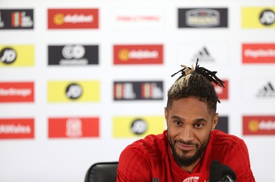 050918 - Wales Football Press Conference - Ashley Williams talks to the press