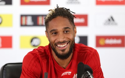 050918 - Wales Football Press Conference - Ashley Williams talks to the press