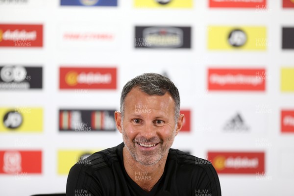 050918 - Wales Football Press Conference - Wales Manager Ryan Giggs talks to the press