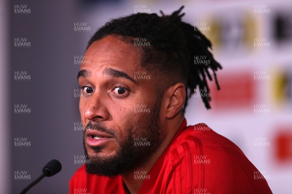 101018 - Wales Football Press Conference - Captain Ashley Williams talks to the media
