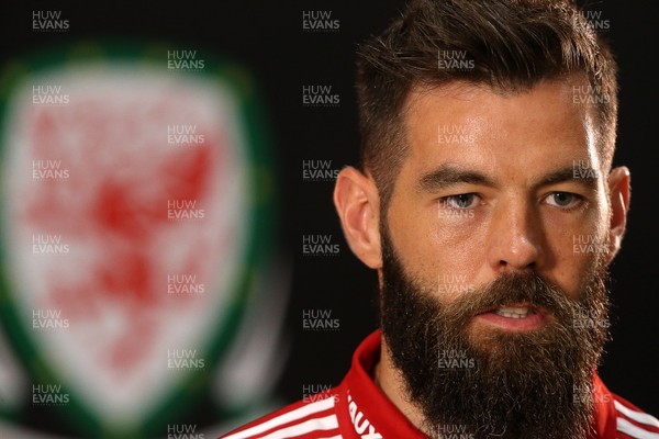 130616 - Wales Football Press Conference - Joe Ledley of Wales talks to the media