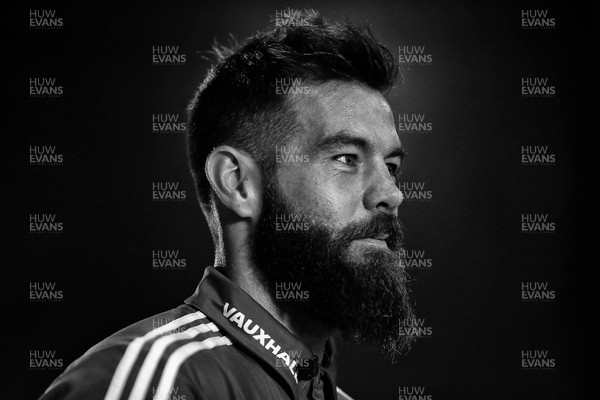 130616 - Wales Football Press Conference - Joe Ledley of Wales talks to the media