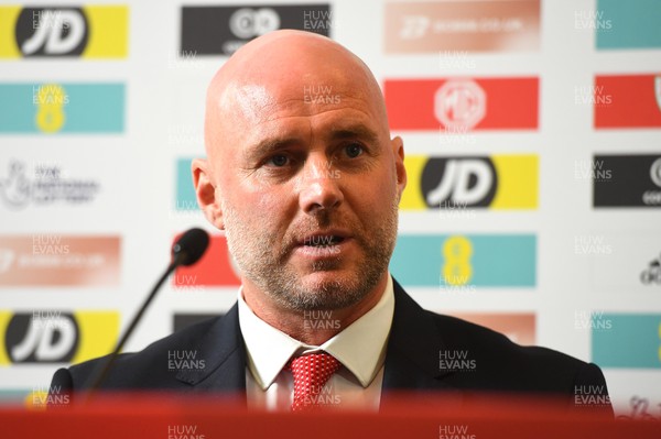 130922 - Wales Football Press Conference -  Wales Manager Robert Page talk to media