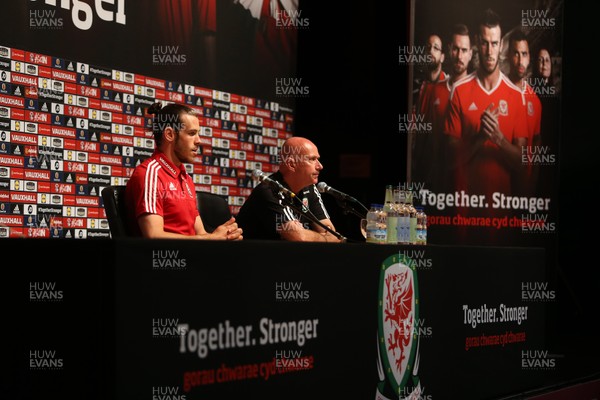 180616 - Wales Football Training - Gareth Bale of Wales talks to the media