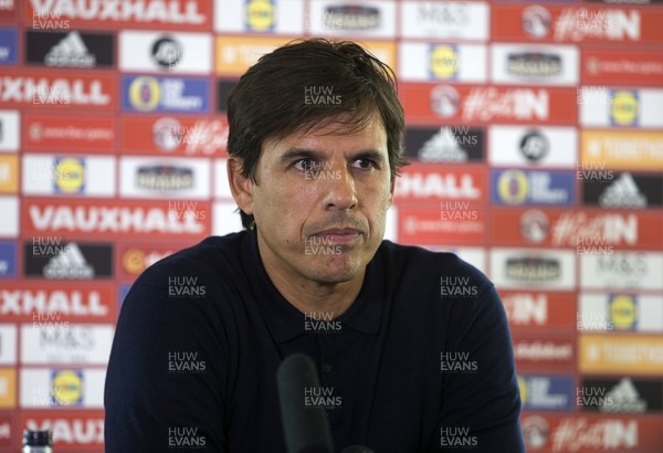 250817 - Wales Football Press Conference - Wales Manager Chris Coleman talks to the media