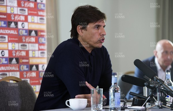 250817 - Wales Football Press Conference - Wales Manager Chris Coleman talks to the media