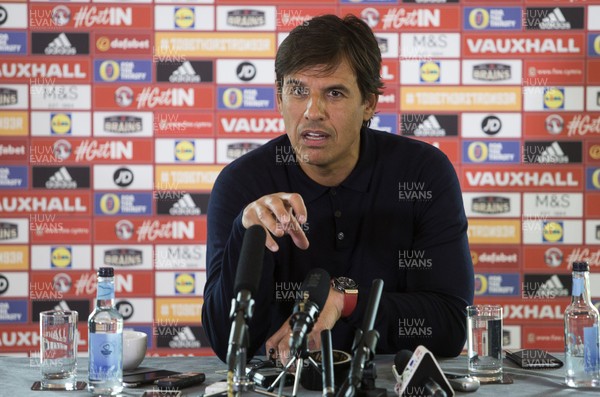 250817 - Wales Football Press Conference - Wales Manager Chris Coleman talks to the media