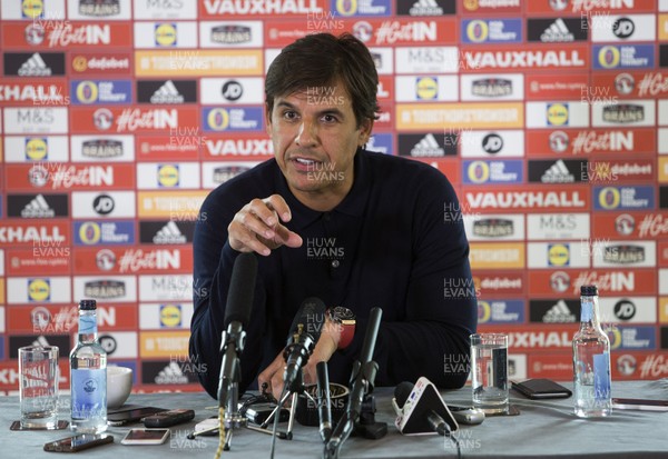 250817 - Wales Football Press Conference - Wales Manager Chris Coleman talks to the media